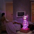 thumbnail image 4 of Luz de noche con proyección de oso de fuegos artificiales en 3D, colorida, USB, atmósfera atenuada, decoración para habitación, fuegos artificiales de cristal en 3D, dormitorio, sala de estar, decor, 4 of 5