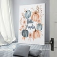 thumbnail image 3 of Canvas Print Fall Pumpkins Hello Pumpkin Vintage Retro Canvas Prints Wall Art Hello Pumpkin Vintage Fall Canvas Wall Art for Bedroom 24x36inch Pictures Wall Decorations for Bedroom Framed, 3 of 8