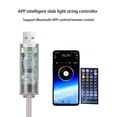 thumbnail image 4 of Home Decor Qwtwty LED Colorful Leather Curtain Lights, Christmas Wedding Decoration USB Bluetooth APP Control, RGB Curtain String on Clearance, 4 of 9