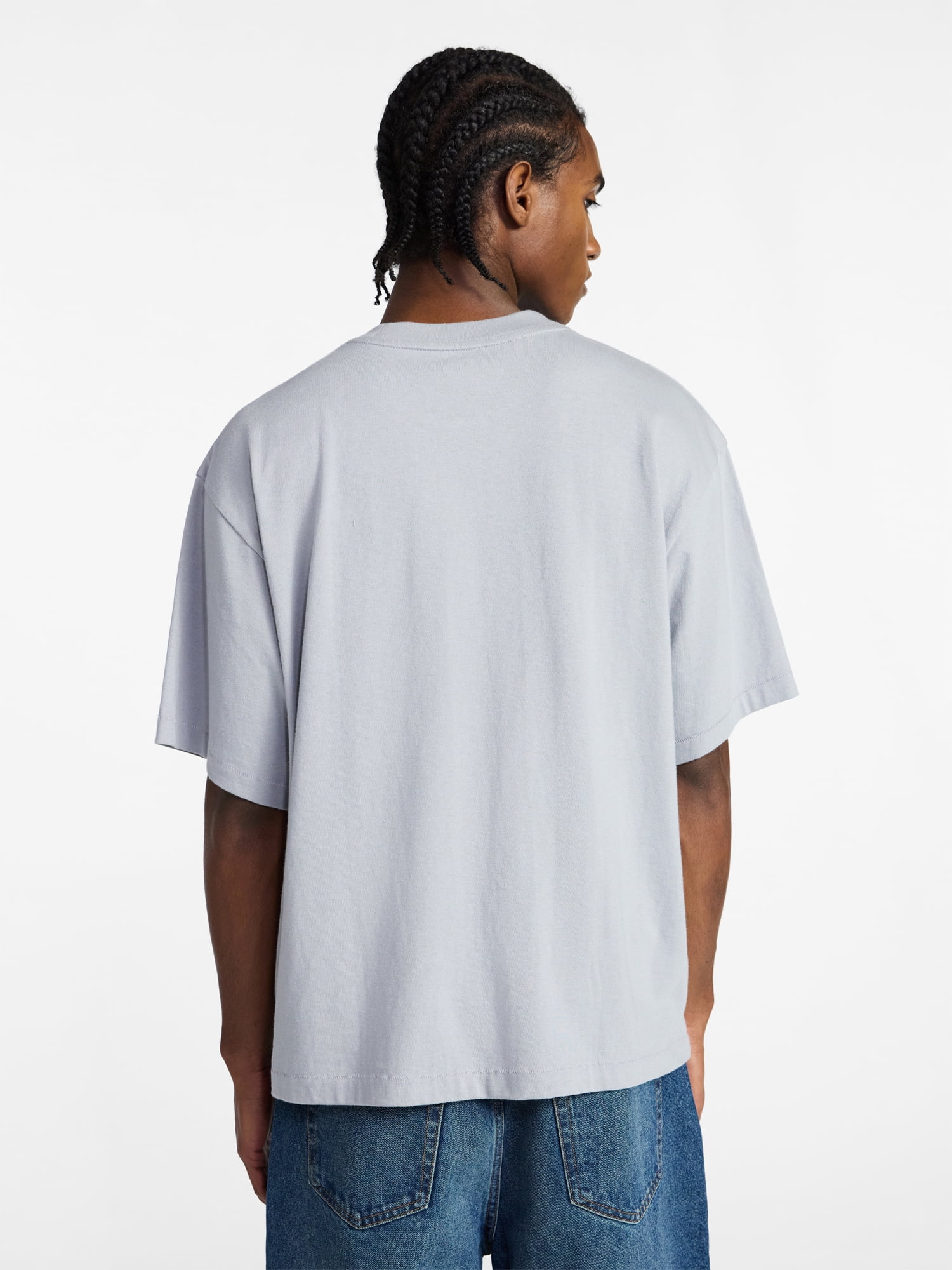 No Boundaries Boxy Fit Heavyweight Graphic Tee Shirt, Men's XS-4XLT