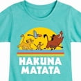 thumbnail image 3 of The Lion King - Hakuna Matata - Sunshine - Toddler & Youth Girls Short Sleeve Graphic T-Shirt, 3 of 5