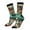 2 Black-1, variant on Retro Pop Art Collage Pattern Sport Socks for Women and Men Crew Socks Sporty Calf Socks Casual Socks
