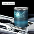 thumbnail image 5 of SKYSONIC Graffiti Sea Rising Moon Pattern 12 oz Stainless Steel Insulated Mug, Double Vacuum Insulated Travel Mug with Lid and Straw, 5 of 7