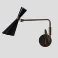 thumbnail image 3 of Single Light Articulated Stilnovo Style Sconce Mid-Century Modern Brass Wall Lamp, 3 of 4