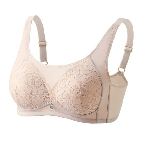 amkenre Bralettes for Women Full Figure Seamless Traceless Gathered Cups Wireless Small Chest Bras Solid Color Trendy Supersoft Underwire Sleepwear Everyday Bra Sale