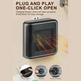 thumbnail image 5 of kjfeif 800W Wall Heater Small Plug In Heater Quiet Energy Efficient Heating Adjustable Thermostat Tip Overheat for Room Desk Indoor Use for Winter Bedroom ,Home ,Office and Indoor Use, 5 of 9