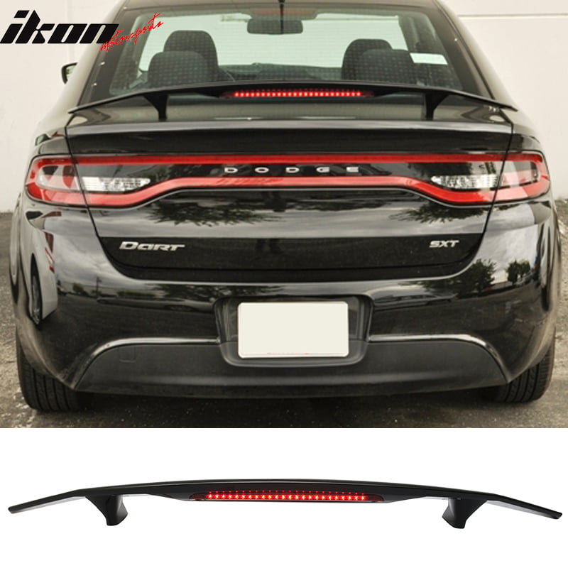 47" Universal Tape on Glossy White Rear Trunk Deck Lip Spoiler Wing For Chevy