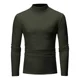 thumbnail image 1 of Camiseta De Cuello Alto Manga Larga Cómoda Hombre Playera, 1 of 4