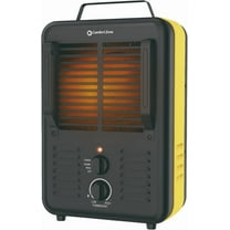 Comfort Zone Milkhouse Style Utility Space Heater with Thermostat, Black/Yellow