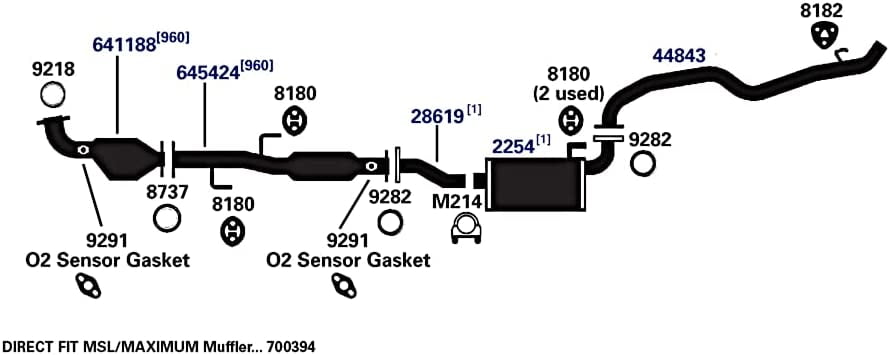 AP 9218 Exhaust Muffler Gasket