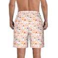 thumbnail image 3 of KLL Cute Ducks In Hats Men's Casual Summer Beach Shorts Hawaiian Shorts with Pockets-3X-Large, 3 of 5
