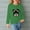 Green, variant on Cethrio Long Sleeve Tops for Girls, Casual Printed Crewneck Pullover Shirts Light Blue Size 3-4 T