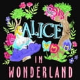 thumbnail image 2 of Junior's Alice in Wonderland Distressed Tulgey Wood Crew Racerback Tank Top Black Small, 2 of 5