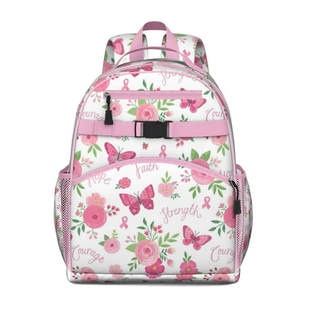 Sac à Dos Papillon Minimaliste Simple Artistique avec Fleurs Aquarelle et Design Élégant