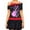 Hot Pink, variant on XIAOCHA Women's Summer Casual Off Shoulder Printed Layered Tank Neck Two In One T-Shirt For Daily Wear