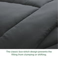 thumbnail image 6 of All Season Down Alternative Comforter Duvet Insert, Queen Reversible Quilted Dark Gray Insert Machine Washable with Corner Tabs, 88x88 inches, 6 of 7
