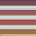 thumbnail image 1 of Geometric Fabric by the Yard, Colorful Triangles Arranged in Order on Horizontal Lines Illustration, Decorative Upholstery Fabric for Chairs & Home Accents, White and Multicolor by Ambesonne, 1 of 5