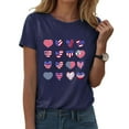 thumbnail image 2 of Ccpelsie Womens T-Shirts 4th of July Print T-Shirt Patriotic Graphic Tee Independence Day Short Sleeve(Navy,XL), 2 of 5