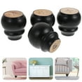 thumbnail image 2 of HERFIER 4 Pcs Solid Wood Furniture Legs Dresser Legs Sofa Replacement Legs Armchair Legs 3.14x2.95x2.95in, 2 of 9