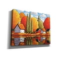thumbnail image 2 of Epic Graffiti 'Fall Water Cabin Reflections' by Cathy Horvath-Buchanan, Canvas Wall Art, 34"x26", 2 of 8