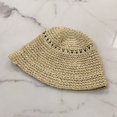 thumbnail image 5 of CoCopeanut New Summer Hoilday Floppy Straw Hat Women Ladies Wide Brim Beach Foldable Bow Flower Straw Sun Hat Sun Cap Women Panama Gift, 5 of 5