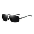 thumbnail image 1 of Lightweight Aluminum Frame Polarized Cycling Sunglasses Unisex Rectangular Lens for Outdoor Sports, 1 of 3