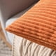 thumbnail image 5 of Corduroy naranja Soft Soild Fall Throw Fundas de almohada Rust Autumn Square Cozy Soft Solid Fundas decorativas para cojines Decoración para el hogar para sofá Dormitorio Coche 45 * 45CM Ormromra WRST-9, 5 of 6