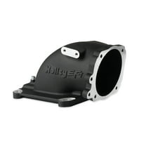 Holley EFI 300-240FBK EFI Throttle Body Intake Elbow-Black Finish