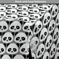 thumbnail image 4 of Panda Dog Crate Cover, Continuous Cartoon Coon Bear Bamboo Illustration in Monochrome Design, Easy to Use Pet Kennel Cover Small Dogs Puppies Kittens, 7 Sizes, Grey Charcoal Grey White, by Ambesonne, 4 of 6
