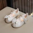 thumbnail image 2 of Zanarzt Kids Mary Jane Shoes Toddler Little Girls Dress Shoes Flower Girls Mary Jane Flats Ballet Shoes Party Wedding Gold,US 9.5, 2 of 7