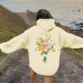 thumbnail image 3 of Women's Casual Hoodie With Print Soft Comfortable Pullover Sweatshirt For Daily Wear Fall Winter, 3 of 6