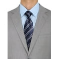 thumbnail image 3 of DTI BB Signature Men's Suit 2 Button Modern Fit Side Vent Jacket Flat Front Pant Silver, 3 of 3