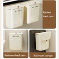 thumbnail image 4 of Hanging Trash Can With Lid, Kitchen Compost Bin, Wall Mounted Food Waste Bin, Kitchen Countertop Under Sink Garbage Can For Cupboard Bathroom, 4 of 4