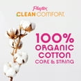 thumbnail image 4 of Playtex Clean Comfort Organic Cotton Tampons, Super Absorbency, Unscented, 30 Ct, 4 of 10