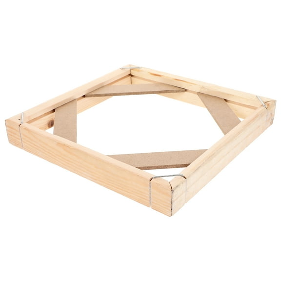 CATIEBYE Wood Photo Frames Diy Canvas Frame Kit Beige 1 Wall Art