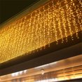thumbnail image 2 of Guirnalda de luces LED para cortina, de 4 a 30 m, resistente al agua, conectable, con luces parpadeantes, para exteriores, con forma de carámbano, para decoración de aleros, 2 of 5