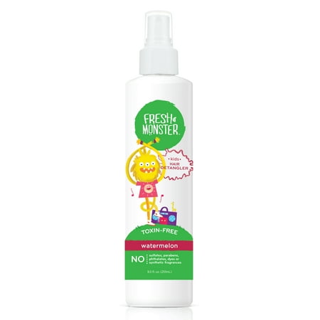 Fresh Monster Kids Hair Detangler, Watermelon, 8 Oz