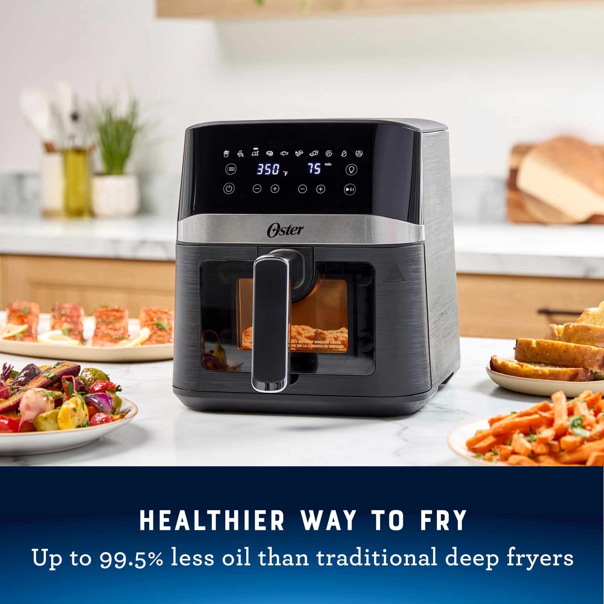 Oster 4 Quart Digital Air Fryer, with Window