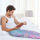 thumbnail image 5 of Fotbe Fantasy Gradient Pantalones de Pijama para Hombre, Pantalones de Dormir, Pantalones de Casa con Cintura Ajustable y Bolsillos-Small, 5 of 6