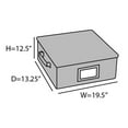 thumbnail image 2 of Covermates Keepsakes China Cups and Coffee Mugs Storage Box - Stackable, Reinforced Handles, China Storage, Grey Heather, 2 of 7