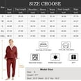 thumbnail image 2 of Fluffy Pajamas Set for Women Soft Comfy Fleece Pjs Pullover Pants Loose Plush Sleepwear Fuzzy Loungewear for Winter, 2 of 12
