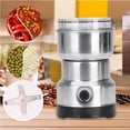 thumbnail image 1 of Blender Coffee Grinder Small Beans Grinder Ultrafine Grain Crusher 100W Stainless Steel 1Pcs 17x11x11cm Silver Rkxzt, 1 of 6