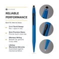 thumbnail image 5 of Cross Tech2 Refillable Ballpoint Pen, Medium Ballpen With Stylus, Includes Premium Gift Box - Metallic Blue, 5 of 7