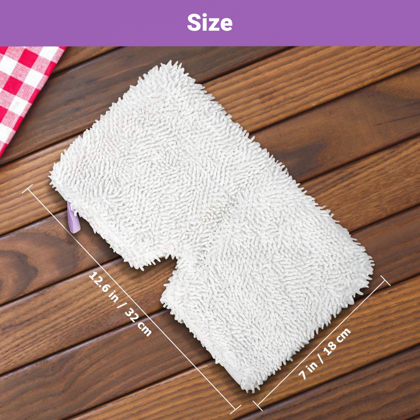 2 Panni Ricambio Viola Per Mop Shark S3601 S3501 – Panni In Microfibra Assorbenti E Morbidi Per Pulizia Pavimenti