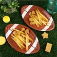 thumbnail image 6 of Kitchen Supplies Football Shaped Disposable Paper Plates Football Party Plates Football Party Supplies For Football Theme Party Supplies Sports Game Birthday Decoration 9.4 X 5.9 Inch, 6 of 7