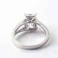 thumbnail image 4 of Split Shank jewels 2.25CT Emerald Moissanite Split Shank Engagement Ring For Women, 10K White Gold, 4 of 8