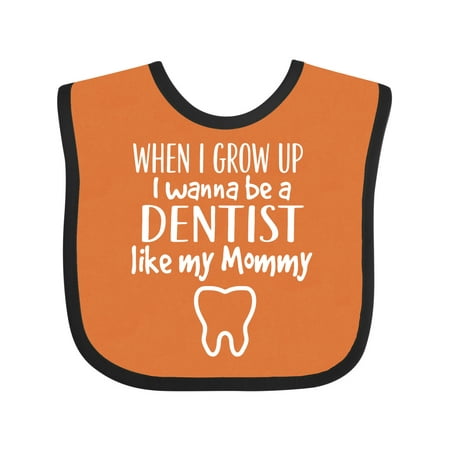 

Inktastic Future Dentist Like Mommy Gift Baby Boy or Baby Girl Bib
