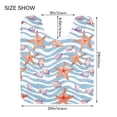 thumbnail image 3 of Toilet Rug U-Shaped Bathroom Rugs Non-Slip Soft Plush Machine Washable Contour Bath Mat Shells Starfish on Wave 24x20, 3 of 9