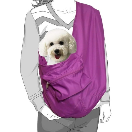 Hgudesign Foldable Twill Dog/ Carrier Crossbody Sling Bag Small Size (Ideal for Dog/ Below 5kgs /11 lbs) (Blue)