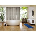 thumbnail image 4 of Royal Blue Microfiber Polyester Double Sink Bath Mat Runner - 48"L x 20"W, 4 of 6